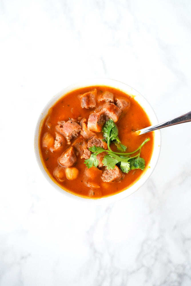 Vegan Chunky Tomato Basil Stew